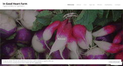 Desktop Screenshot of ingoodheartfarm.com