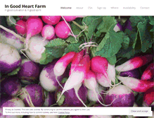 Tablet Screenshot of ingoodheartfarm.com